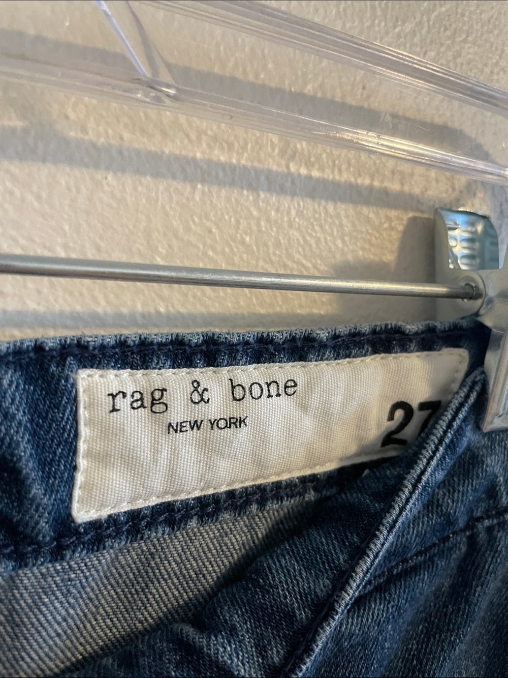 Rag & Bone Featherweight Logan Mid-Rise Wide Leg Jeans Women’s Size 27 Rubin - Picture 8 of 12